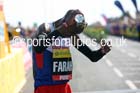 Mo Farah after winning the mens Morrisons Great North Run. Photo: David T. Hewitson/Sports for All Pics